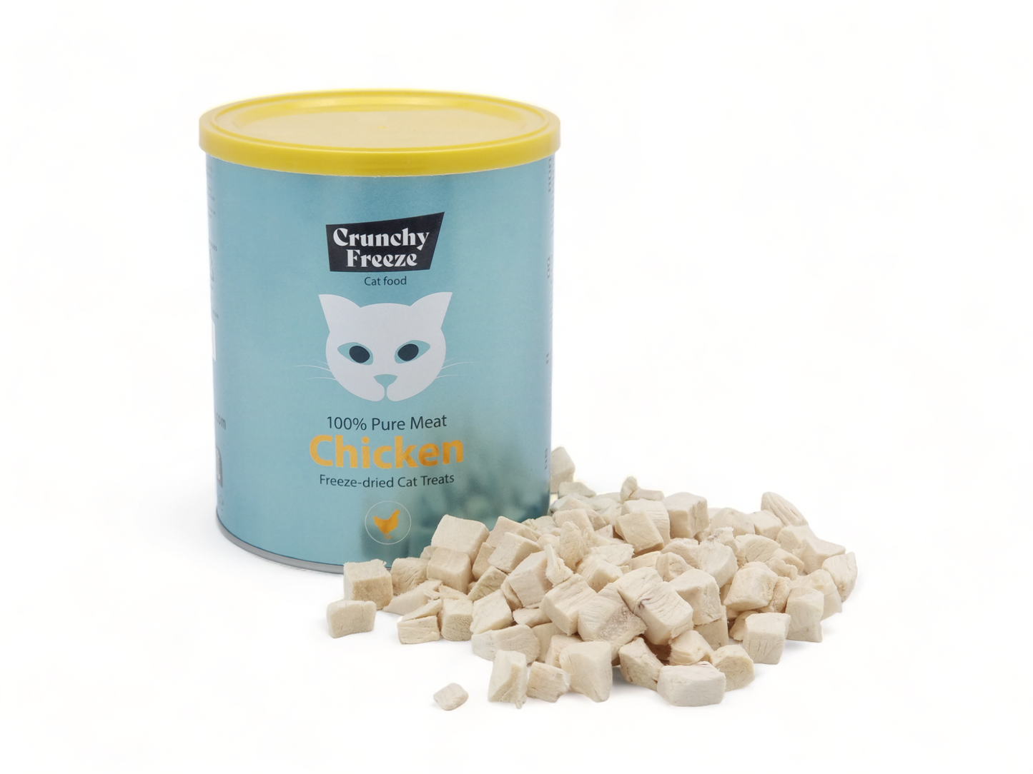 Crunchy Freeze Chicken Dreierpack Leckereien für Katzen gefriergetrocknetes Huhn 3x140 g