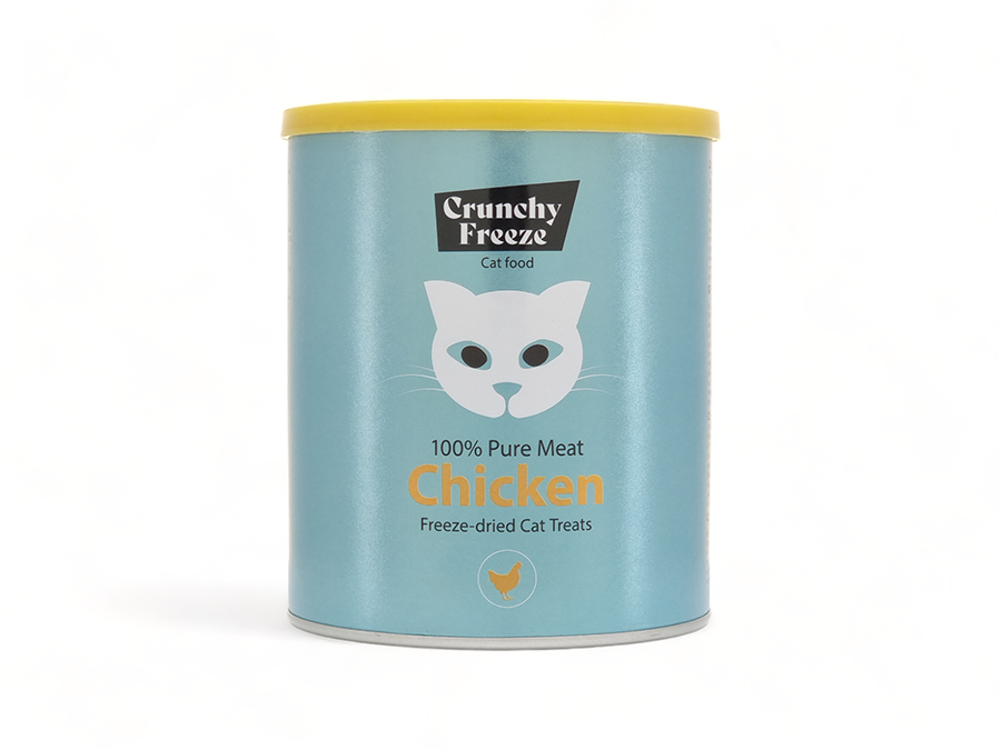Crunchy Freeze Chicken Katzenleckerli 100% Gefriergetrocknetes Hühnerfleisch