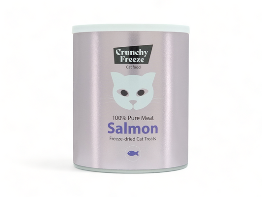 Crunchy Freeze Salmon pamlsek pro kočky mrazem sušené lososové maso 140 Gram